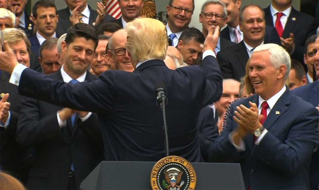 Puerile High Fives in the Rose Garden After the House Votes to Repeal and Replace the ACA