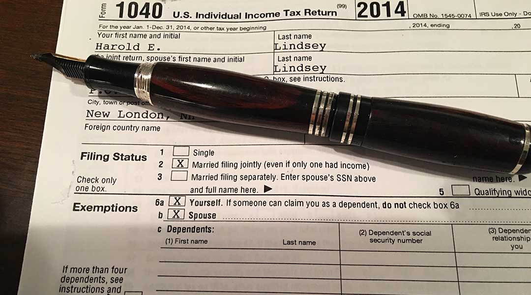 2014 Tax return.